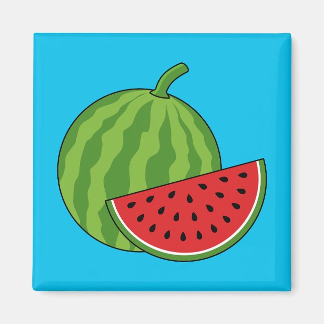 Watermelon and Slice Magnet (Front)