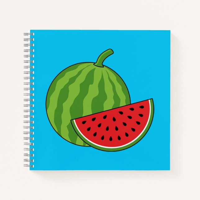Watermelon and Slice Notebook (Front)