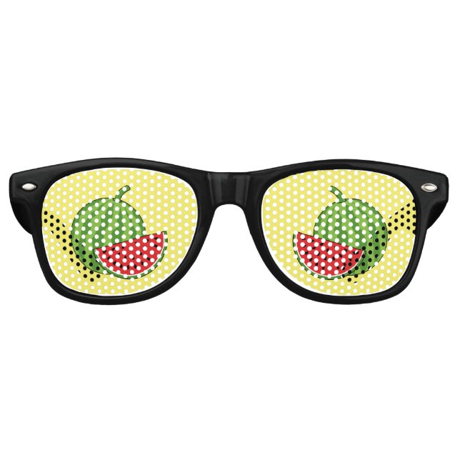 Watermelon and Slice Retro Sunglasses (Front)