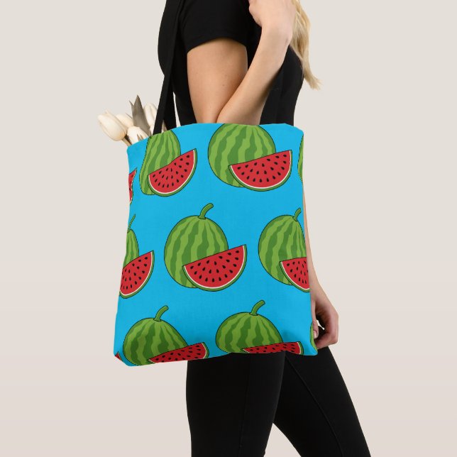 Watermelon and Slice Tote Bag (Close Up)