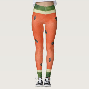 Watermelon Any Way You Slice it Summer Fruit Leggings