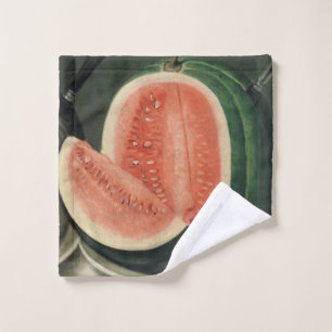 Watermelon art wash cloth