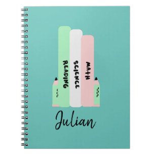 Watermelon Back to School Kids Name Notebook