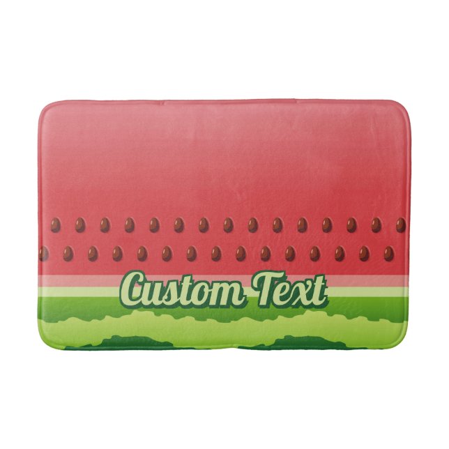 Watermelon Background Bath Mat (Front)