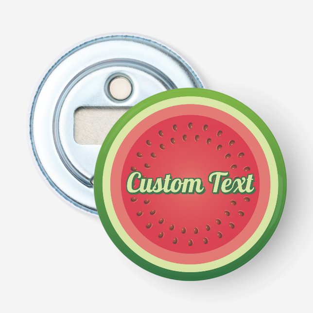Watermelon Background Bottle Opener (Front)