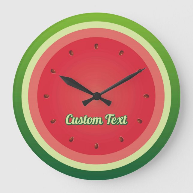 Watermelon Background Large Clock (Front)