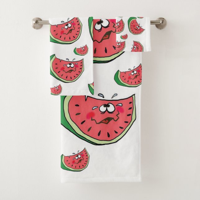 Watermelon Bathroom Towel Sets (Insitu)