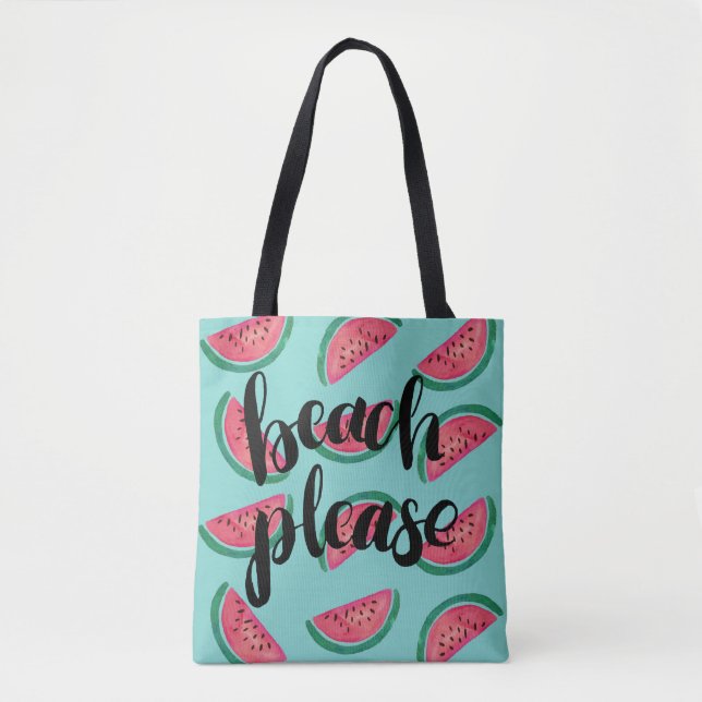 Watermelon Beach Please Tote (Front)