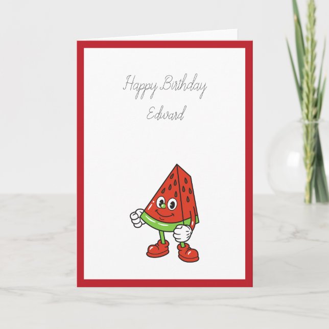 Watermelon Birthday Card (Front)