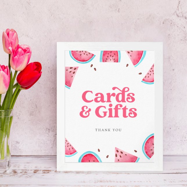 Watermelon Birthday Cards & Gifts Sign (Creator Uploaded)