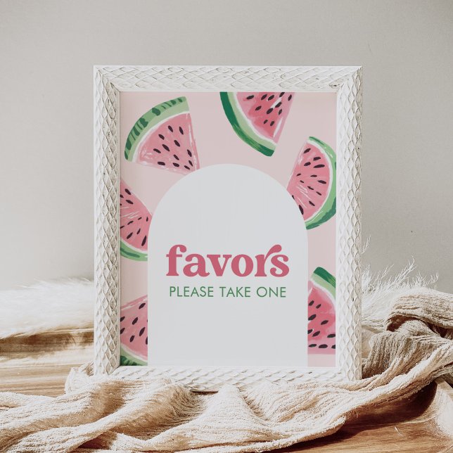 Watermelon Birthday Favours Sign (Creator Uploaded)