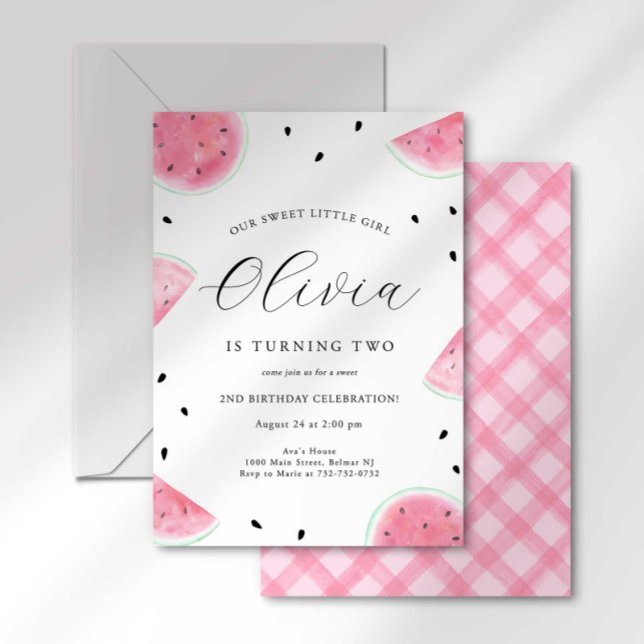 Watermelon Birthday Invitation (Creator Uploaded)
