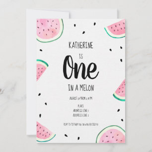 Watermelon Birthday Invitation