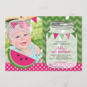 Watermelon Birthday Party Invitation