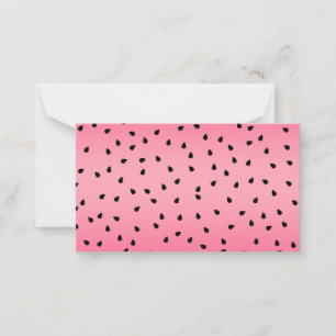 Watermelon Black Seeds Summer Vibes Juicy Pink Card