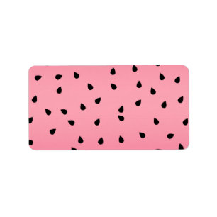 Watermelon Black Seeds Summer Vibes Juicy Pink Label