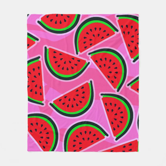 Watermelon Blanket! Fleece Blanket (Front)