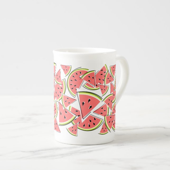 Watermelon Bone China Mug (Front Right)