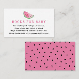 Watermelon Books for Baby Enclosure Card