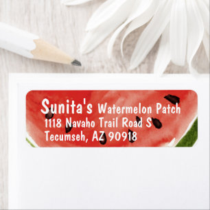 Watermelon Business Produce Return Address Label