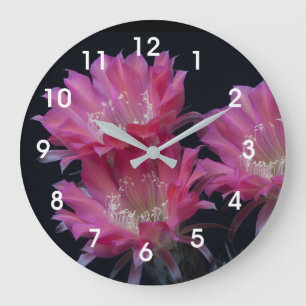 Watermelon Cactus Surprise Large Clock