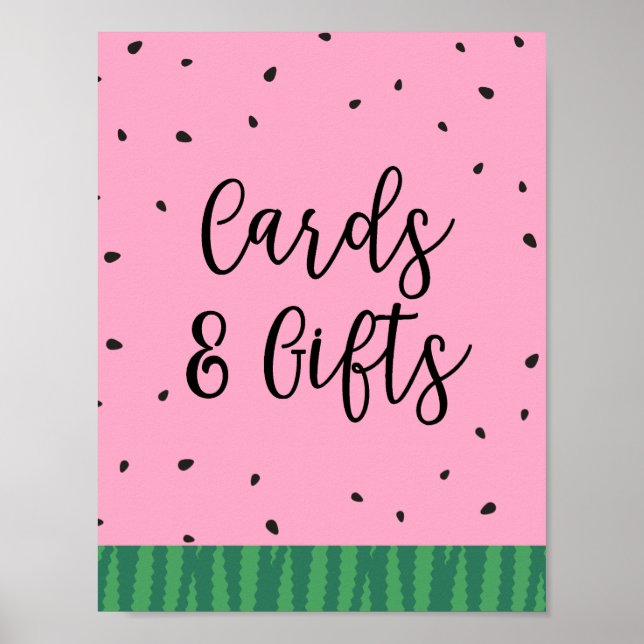 Watermelon Cards and Gifts Sign (Front)