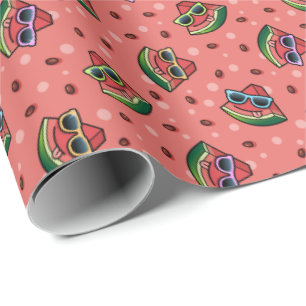 Watermelon Cartoon Pattern Wrapping Paper