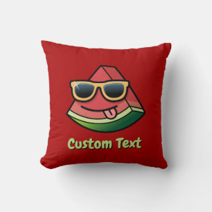 Watermelon Cartoon Throw Pillow
