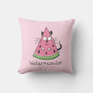 Watermelon Cat Cute Kids Cushion
