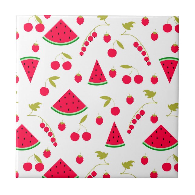 Watermelon Ceramic Tile (Front)