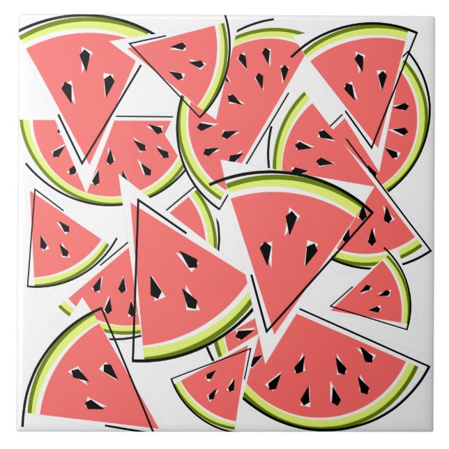 Watermelon Ceramic Tile (Front)