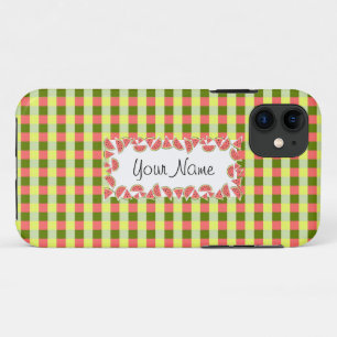 Watermelon Check 'Name' horizontal iPhone 11 Case