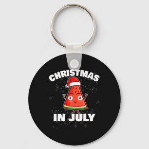 Watermelon Christmas In July Christmas Tree Summer Key Ring