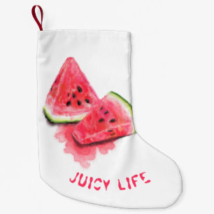 Watermelon Christmas Stocking Custom Text