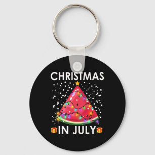 Watermelon Christmas Tree Christmas In July Boys G Key Ring