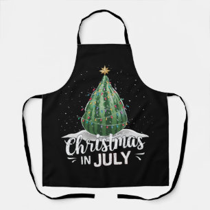 Watermelon Christmas Tree Christmas In July Summer Apron