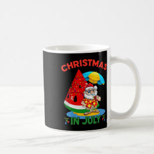 Watermelon Christmas Tree Christmas In July Summer Coffee Mug