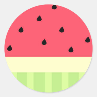 watermelon classic round sticker