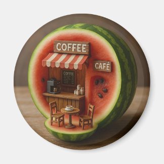 watermelon coffee magnet
