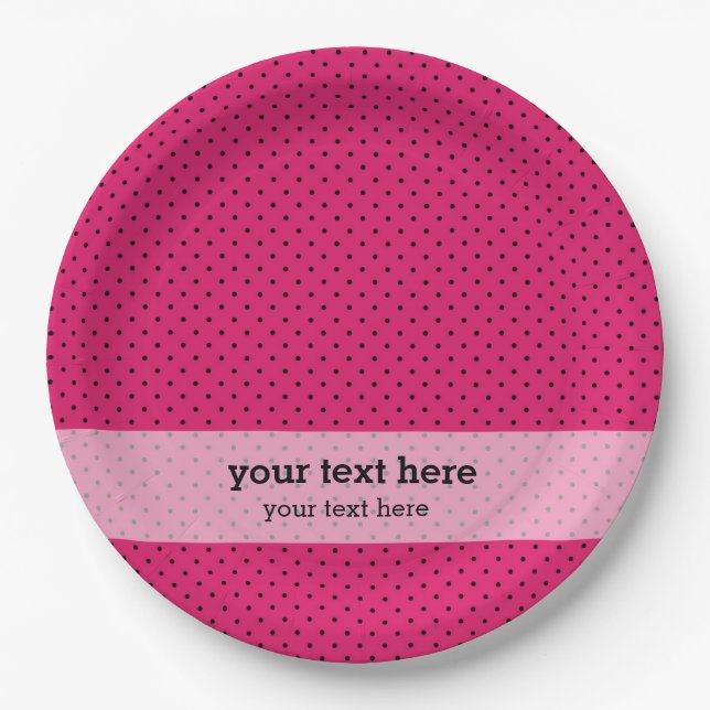 Watermelon colour paper plate (Front)