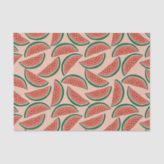 Watermelon Colourful Pink Green Summer Tropical  Tissue Paper