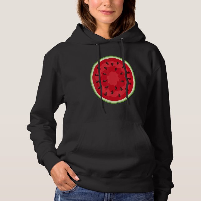 Watermelon Costume Crew     Halloween Costume Frui Hoodie (Front)