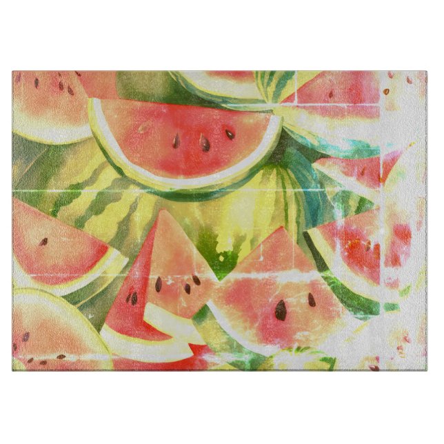 Watermelon Craze Cutting Board (Front)