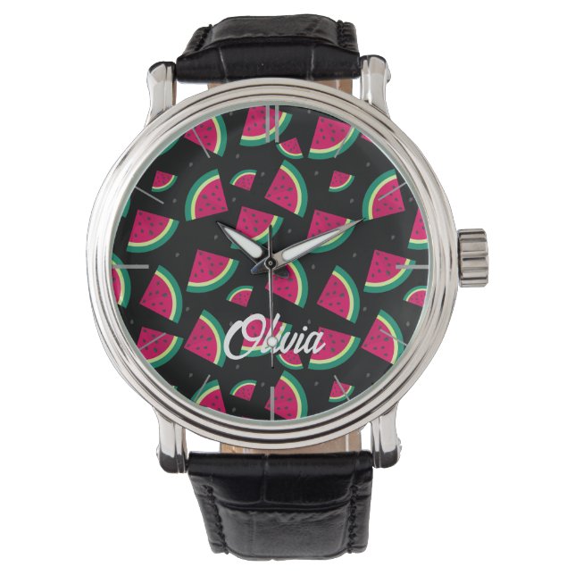 Watermelon  Custom Name Watch (Front)