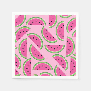 Watermelon Cute Colourful 1st Birthday Party Napkin