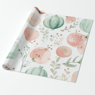 Watermelon Cute Colourful Pink Green Wrapping Paper