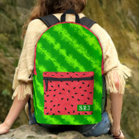 Watermelon Cute Summer Melon Fruit Custom Monogram
