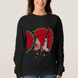 Watermelon Dad funny Summer Melon Fruit - Fathers  Sweatshirt