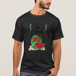 Watermelon Dad  Summer Melon Fruit  Fathers Day T-Shirt