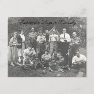 Watermelon Days in Kentucky Postcard